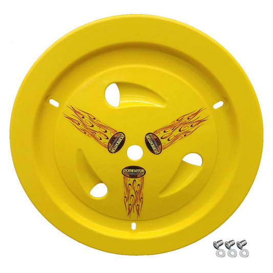 Dominator Wheel Cover Dzus-On Yellow Real Style 1007-D-YE