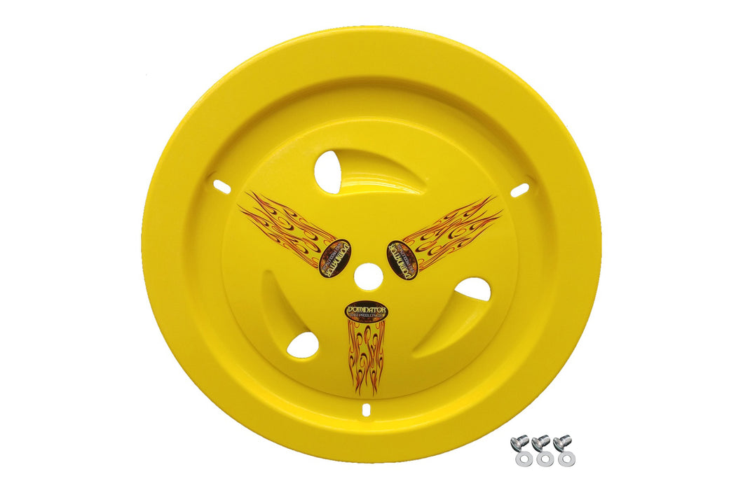 Dominator Wheel Cover Dzus-On Yellow Real Style 1007-D-YE