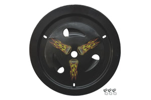 Dominator Wheel Cover Bolt-On Black 1013-B-BK