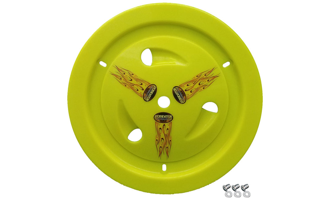 Dominator Wheel Cover Dzus-On Fluorescent Yellow 1013-D-FYE