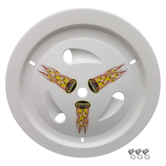 Dominator Wheel Cover Dzus-On White 1013-D-WH