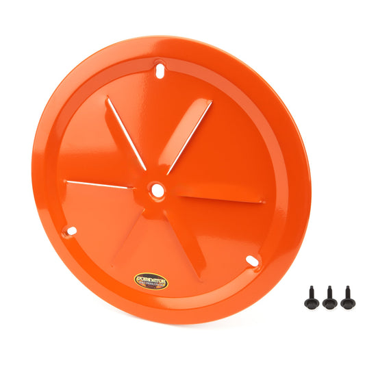 Dominator Wheel Cover Louver Vent Aluminum Bolt 15" Orange 1031-B-OR