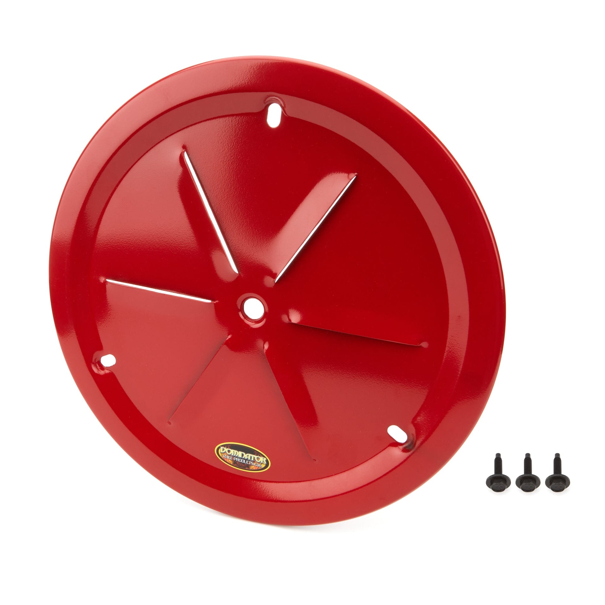 Dominator Wheel Cover Louver Vent Aluminum Bolt 15" Red 1031-B-RD