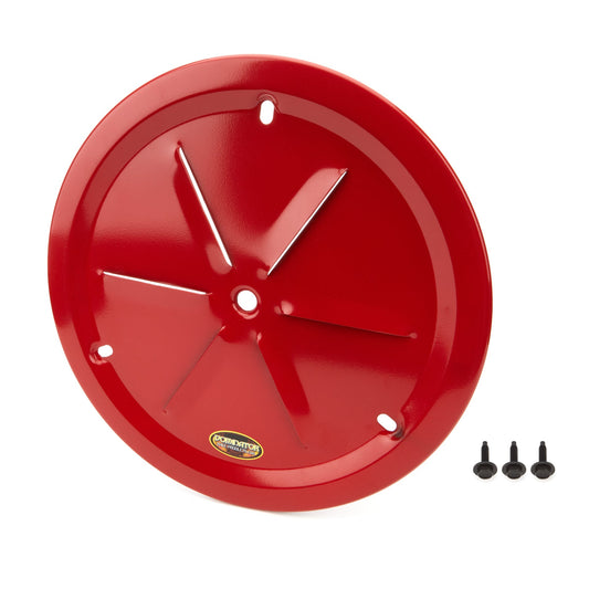 Dominator Wheel Cover Louver Vent Aluminum Bolt 15" Red 1031-B-RD