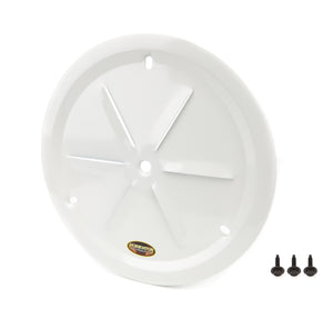 Dominator Wheel Cover Louver Vent Aluminum Bolt 15" White 1031-B-WH