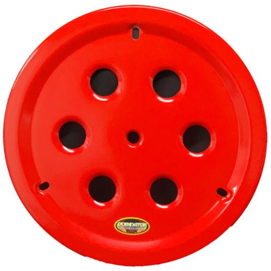 Dominator Wheel Cover Hole Vent Aluminum Bolt 15" Red 1032-B-RD