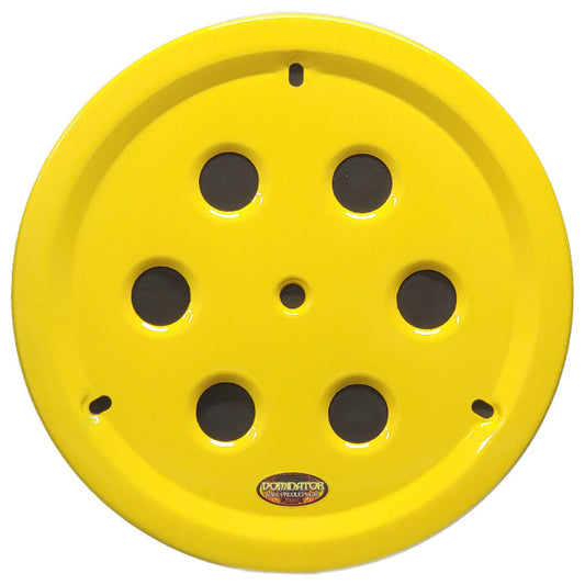 Dominator Wheel Cover Hole Vent Aluminum Bolt 15" Yellow 1032-B-YE