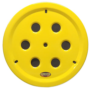 Dominator Wheel Cover Hole Vent Aluminum Bolt 15" Yellow 1032-B-YE