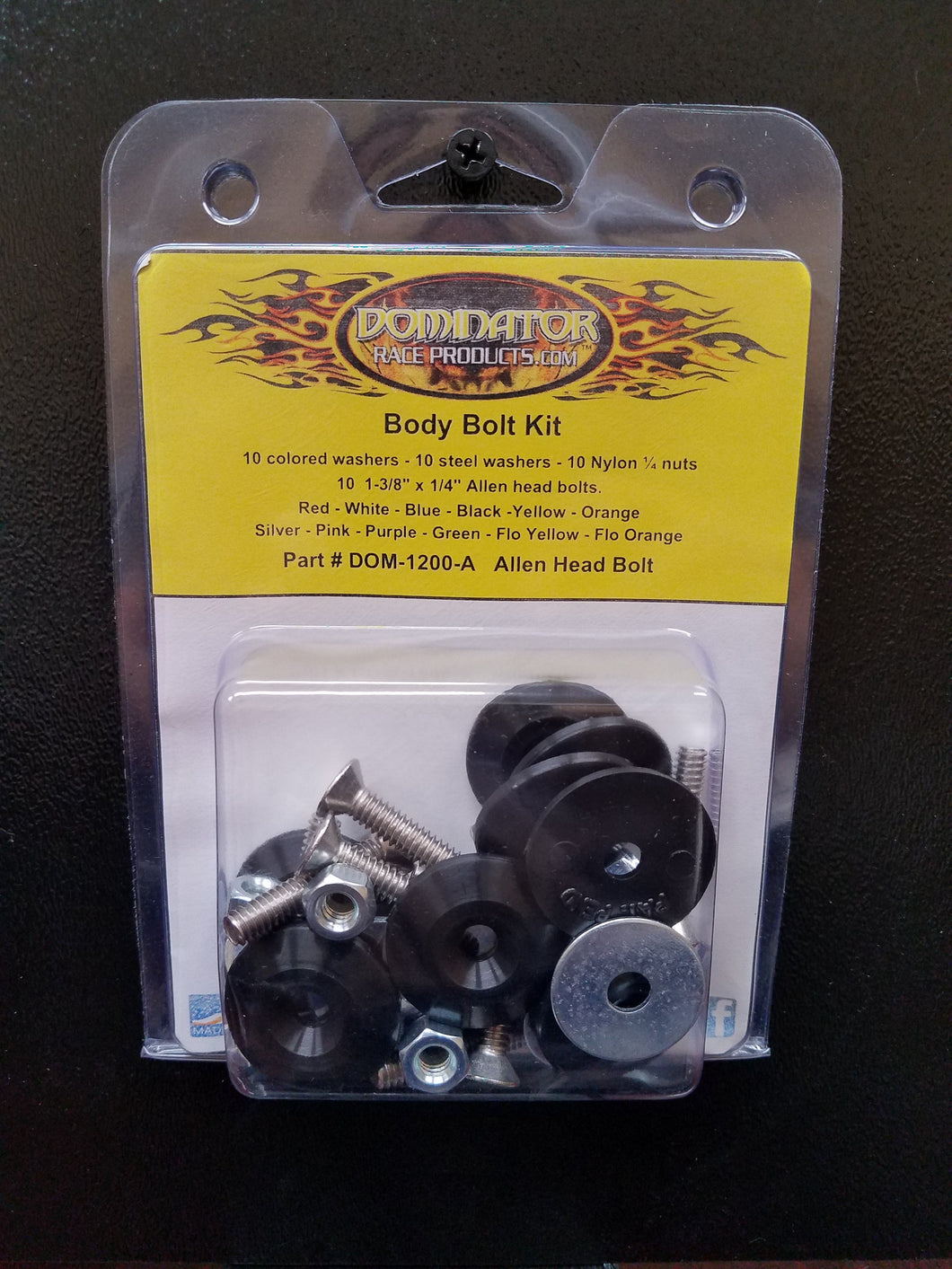 Dominator Body Bolt Kit Allen Head Black 1200-A-BK