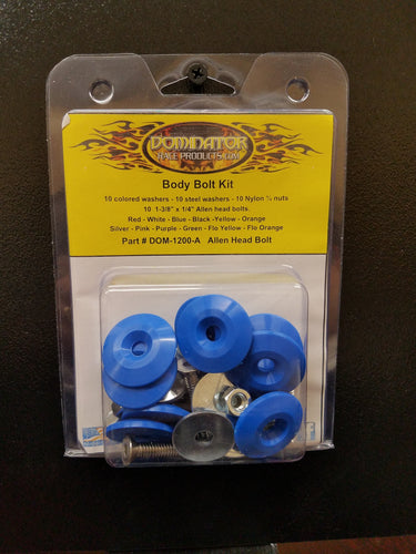 Dominator Body Bolt Kit Allen Head Blue 1200-A-BL