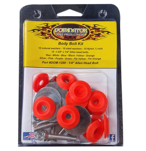 Dominator Body Bolt Kit Allen Head Fluorescent Orange 1200-A-FLOOR