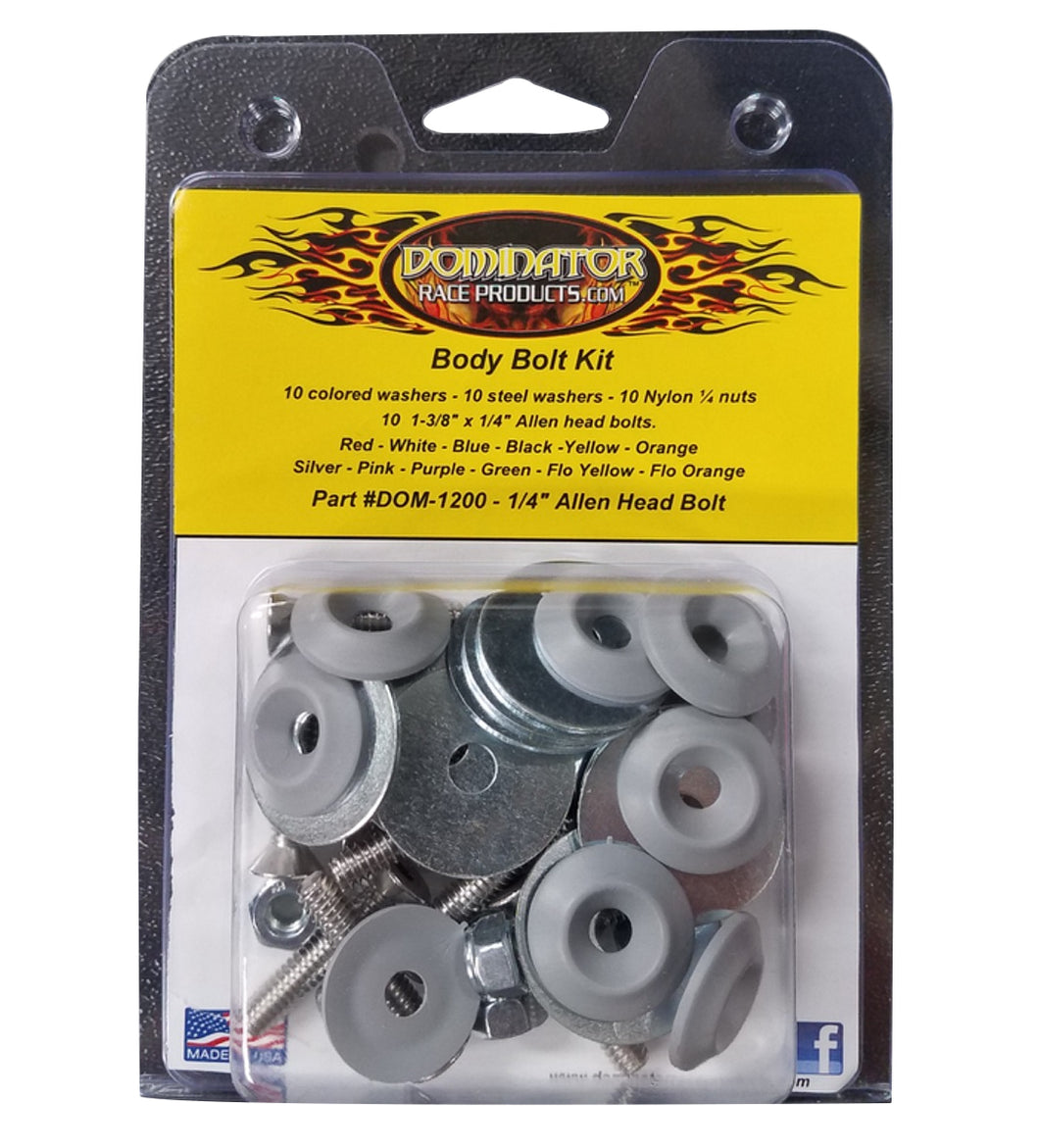 Dominator Body Bolt Kit Allen Head Gray 1200-A-GRY