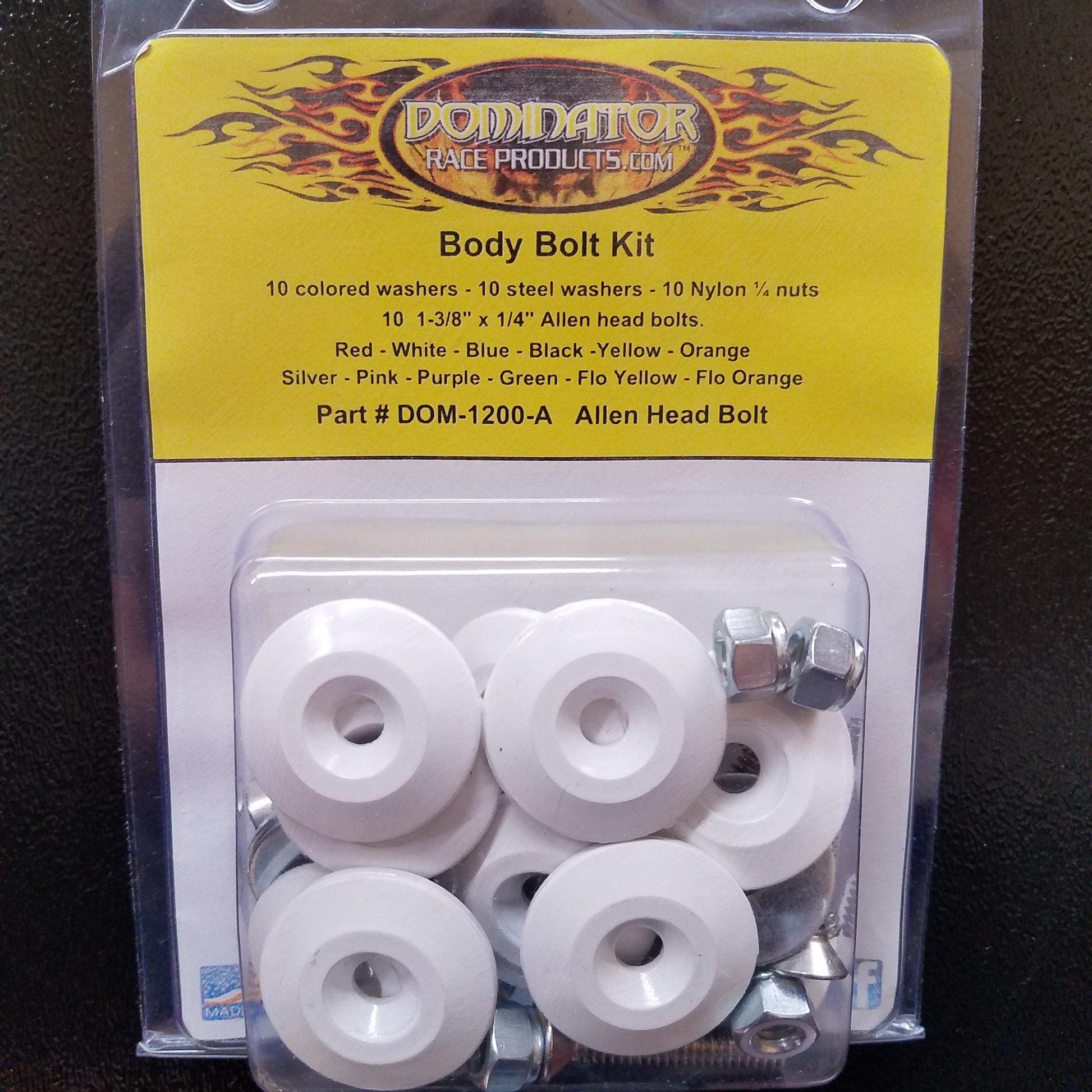 Dominator Body Bolt Kit (White)