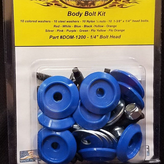 Dominator Body Bolt Kit Hex Head Blue 1200-B-BL