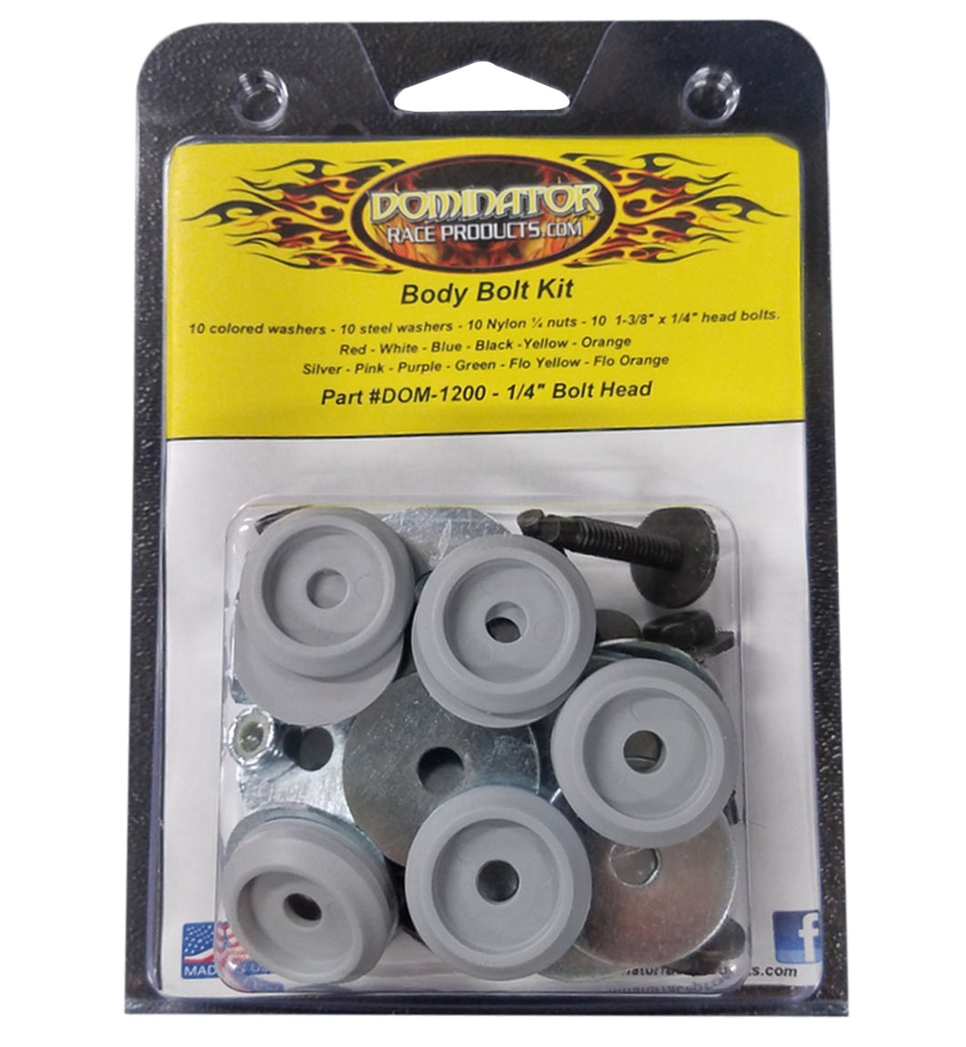 Dominator Body Bolt Kit Hex Head Gray 1200-B-GRY