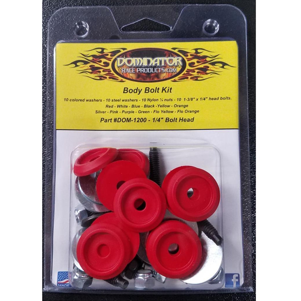 Dominator Hex Head Body Bolt Kit (Red)