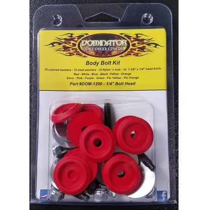 Dominator Hex Head Body Bolt Kit (Red)