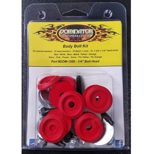Dominator Hex Head Body Bolt Kit (Red)
