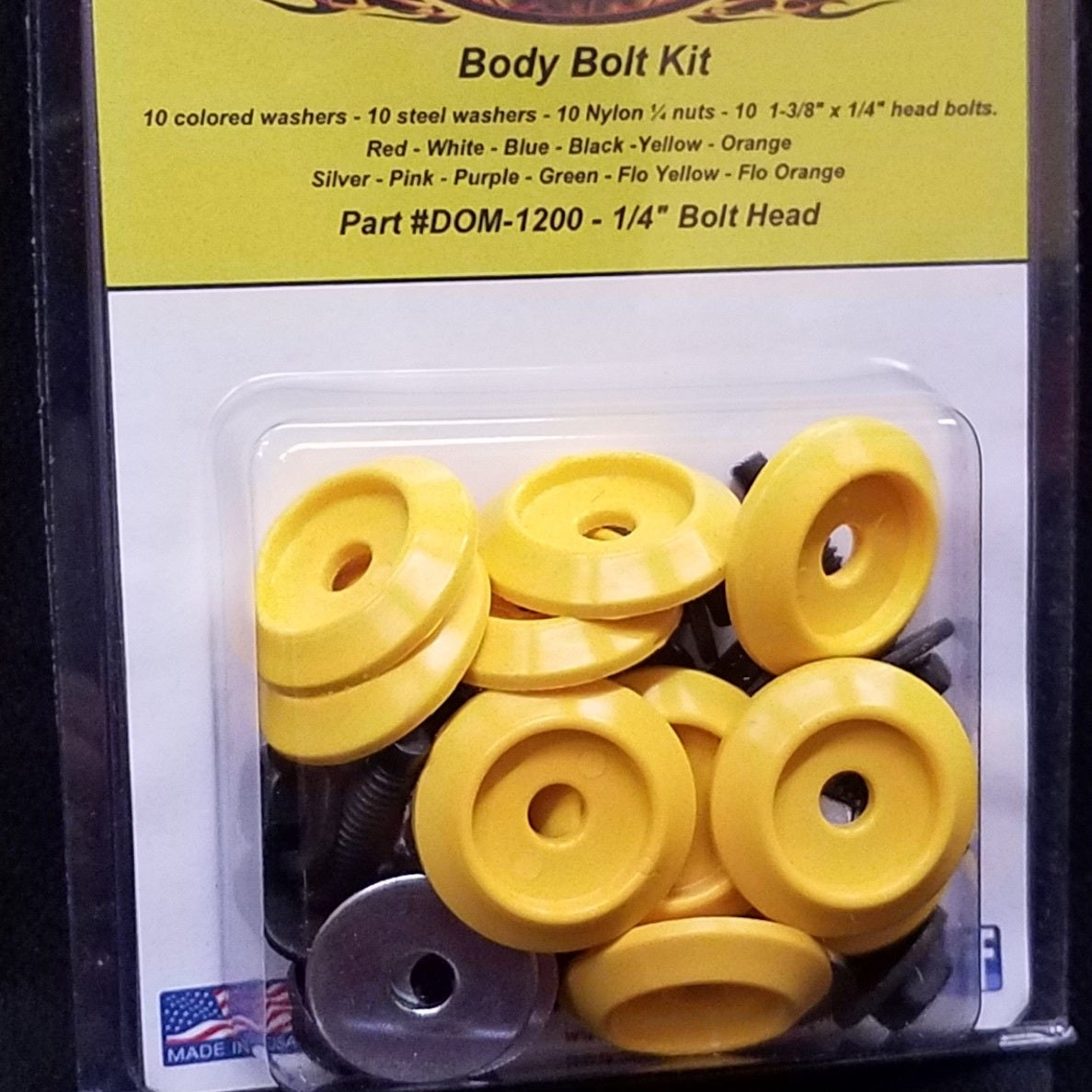 Dominator Hex Head Body Bolt Kit (Yellow)