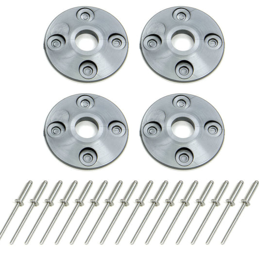 Dominator Scuff Plate Plastic Silver (4pk) 1202-SIL