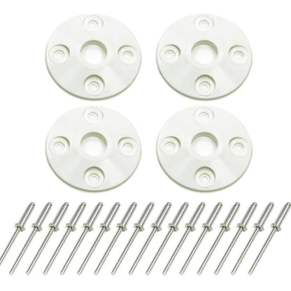 Dominator Scuff Plate Plastic White (4pk) 1202-WH