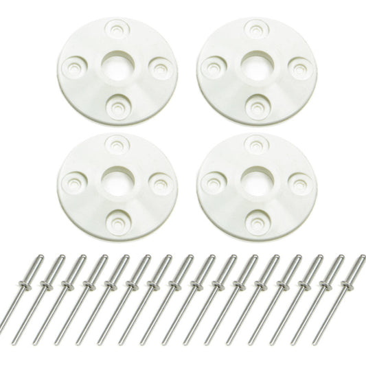 Dominator Scuff Plate Plastic White (4pk) 1202-WH