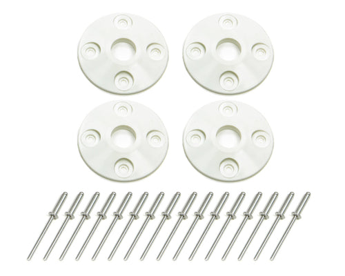 Dominator Scuff Plate Plastic White (4pk) 1202-WH