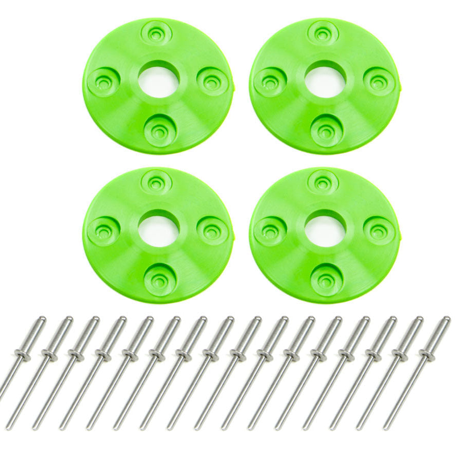 Dominator Scuff Plate Plastic Xtreme Green (4pk) 1202-XG