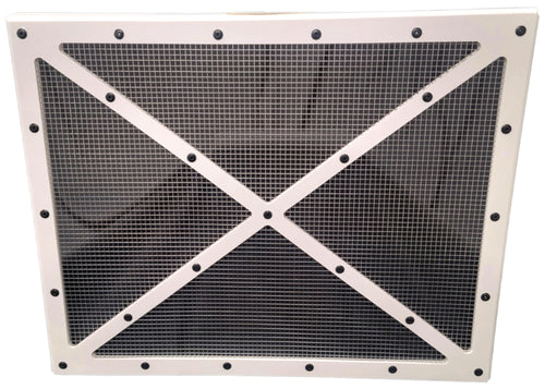 Dominator Shaker Screen Radiator Dirt Late Model White DOM-550-WH