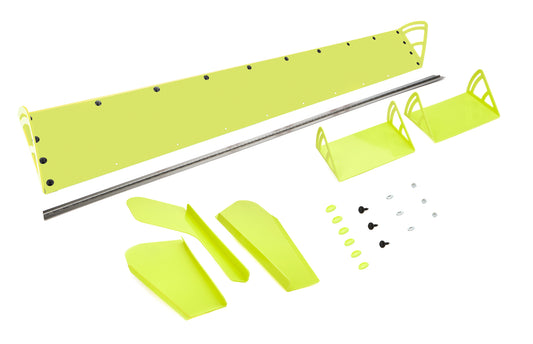 Dominator Plastic Spoiler 8x72" Late Model Fluorescent Yellow 920-FYE