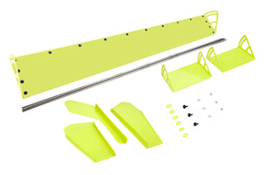 Dominator Plastic Spoiler 8x72" Late Model Fluorescent Yellow 920-FYE