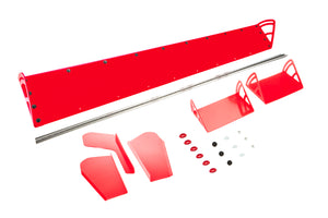 Dominator Plastic Spoiler 8x72" Late Model Red 920-RD