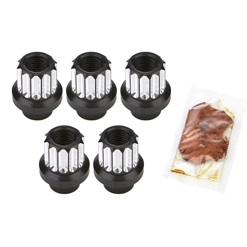 Drag Race Solutions Billet Aluminum 12pt Lug Nuts 14mm 5pk 7205-14MM