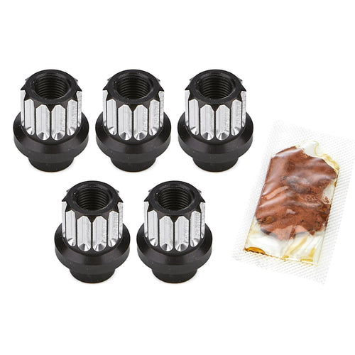 Drag Race Solutions Billet Aluminum 12pt Lug Nuts - 1/2 5pk 7205-500M