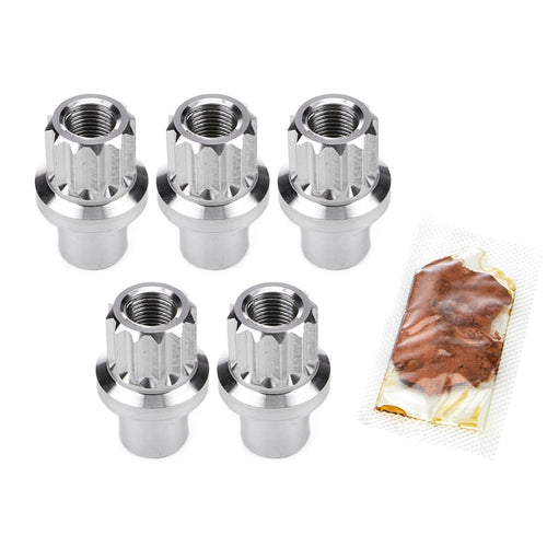 Drag Race Solutions Billet Aluminum 12pt Lug Nuts 1/2 5pk 7305-500P