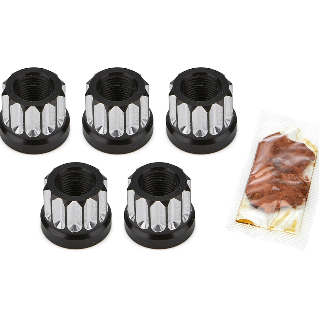 Drag Race Solutions Billet Aluminum 12pt Lug Nuts 5/8 5pk 7505-625M