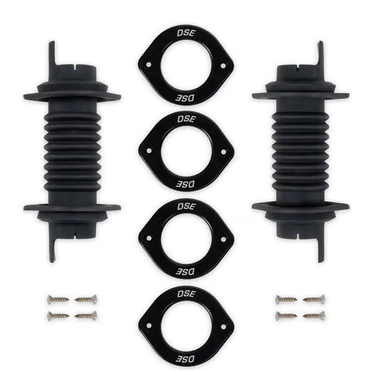 Detroit Speed Door Jamb Wiring Boot Kit Black Anodize 010422DS