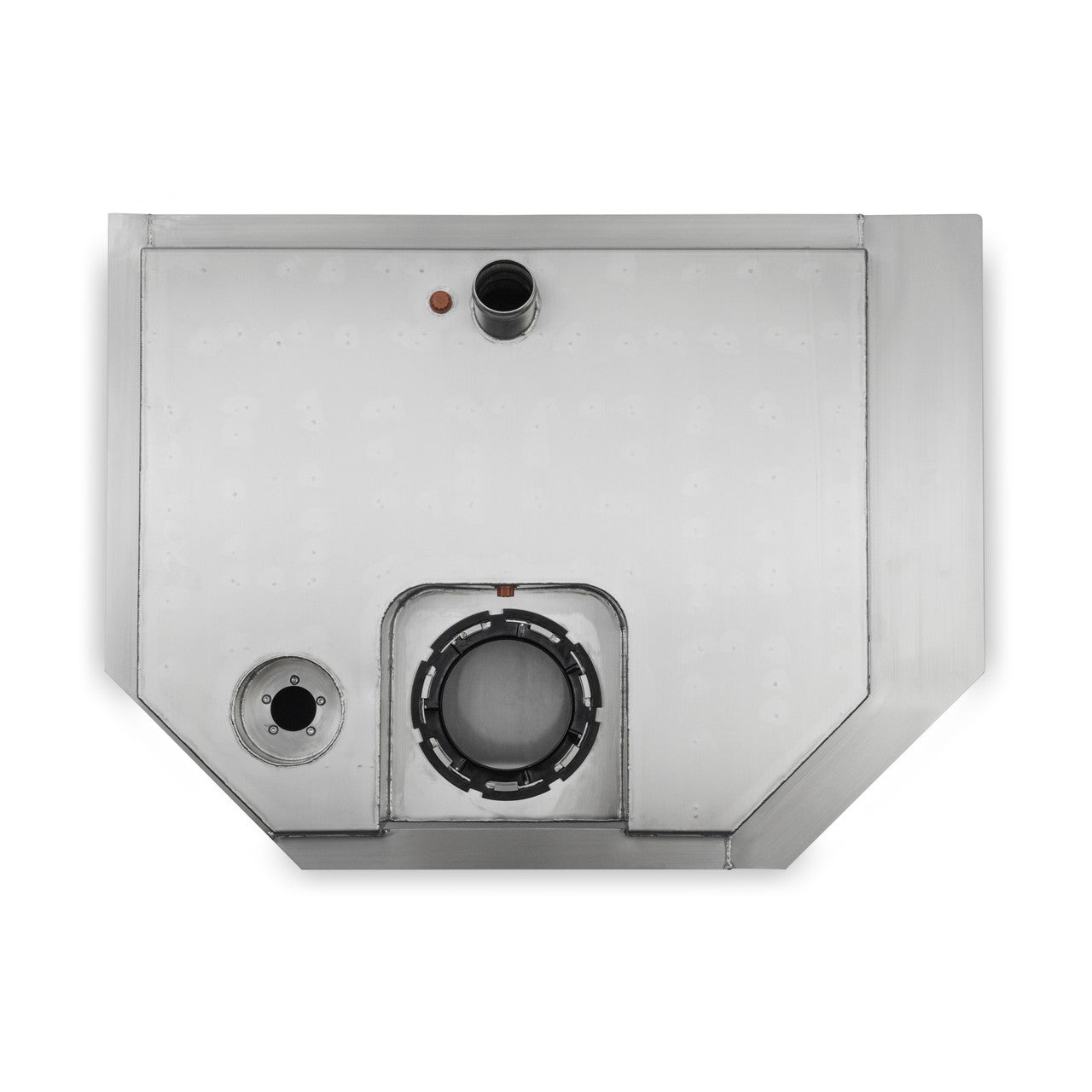 Detroit Speed 080220DS Stainless Steel Fuel Tank 64-70 Mustang (Top View)