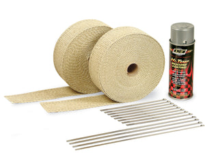 Design Engineering Exhaust Wrap Kit Tan w/Aluminum Silicone Coat 10112