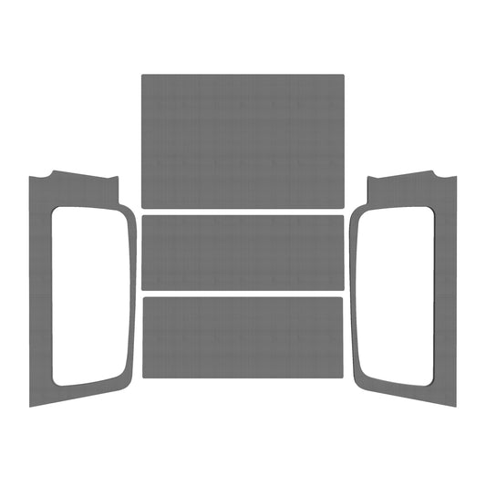 Design Engineering 2004-06 Jeep Wrangler LJ Headliner Kit Gray 50603