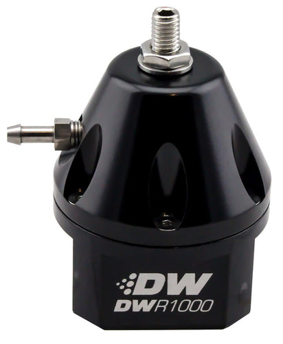 DeatschWerks 6-1000-FRB Fuel Pressure Regulator Adjustable  Black Finish