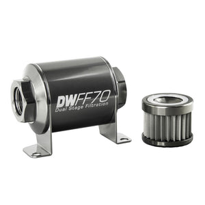 DeatschWerks 8-03-070-010K Fuel Filter 8an Female ORB Ports 70mm