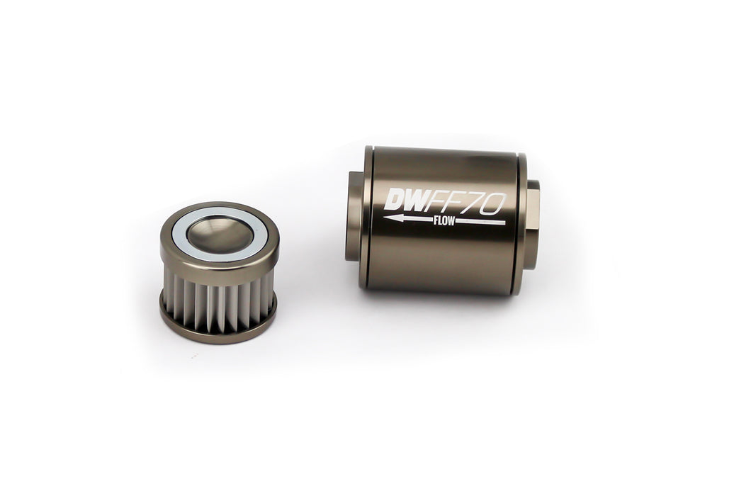 DeatschWerks 8-03-070-100K Fuel Filter 8an Female ORB Ports 70mm Length