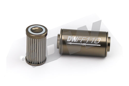 DeatschWerks 8-03-110-010K Fuel Filter 8an Female ORB Ports 110mm Length