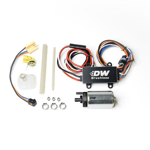 DeatschWerks 9-441-C103-0907 440LPH In-tank Brushless Fuel Pump w/9-0907 Install Kit + C103 Controller