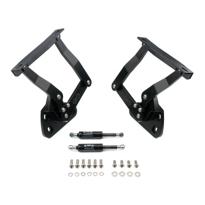 Eddie Motorsports MS149-23MB Billet Hood Hinges, GM Truck 1967-72