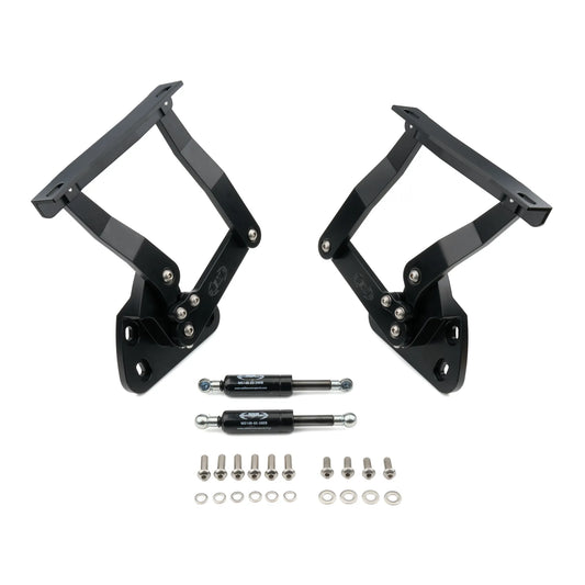 Eddie Motorsports MS149-23MB Billet Hood Hinges, GM Truck 1967-72