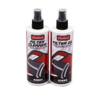 Edelbrock Air Filter Cleaning Kit Clear Oil