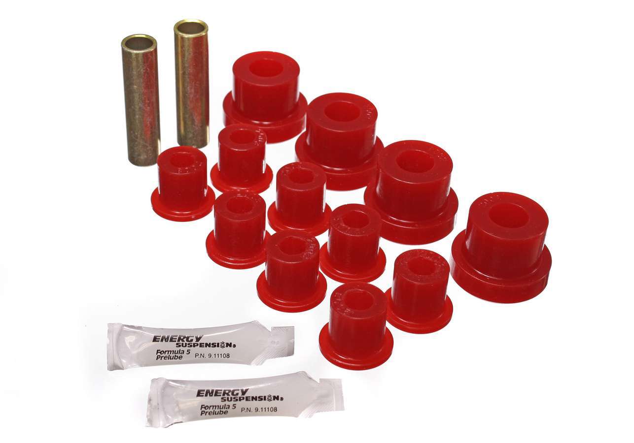Energy Suspension Front Spring Bushing Kit Jeep CJ 2.2102G (Red)