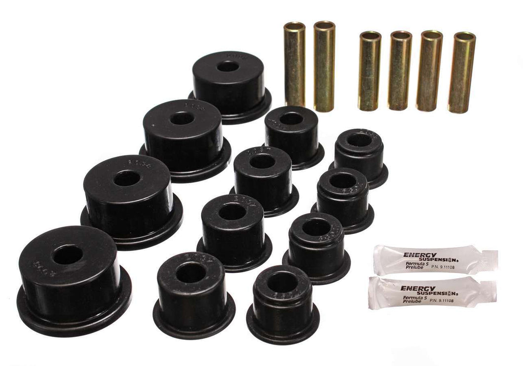 Energy Suspension 84-98 Jeep Rear Leaf Spring Bushing Set 2.2109G